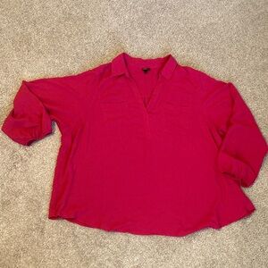 Torrid Vibrant Pink Blouse